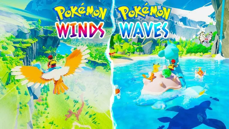 Pokémon Winds and Pokémon Waves já têm 54 criaturas identificadas